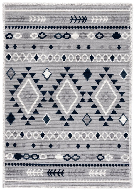 Safavieh Marrakesh 4'-0" x 6'-0" Rug in Grey / Navy