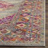 Safavieh Madison 4'-0" x 6'-0" Rug in Light Grey / Fuchsia