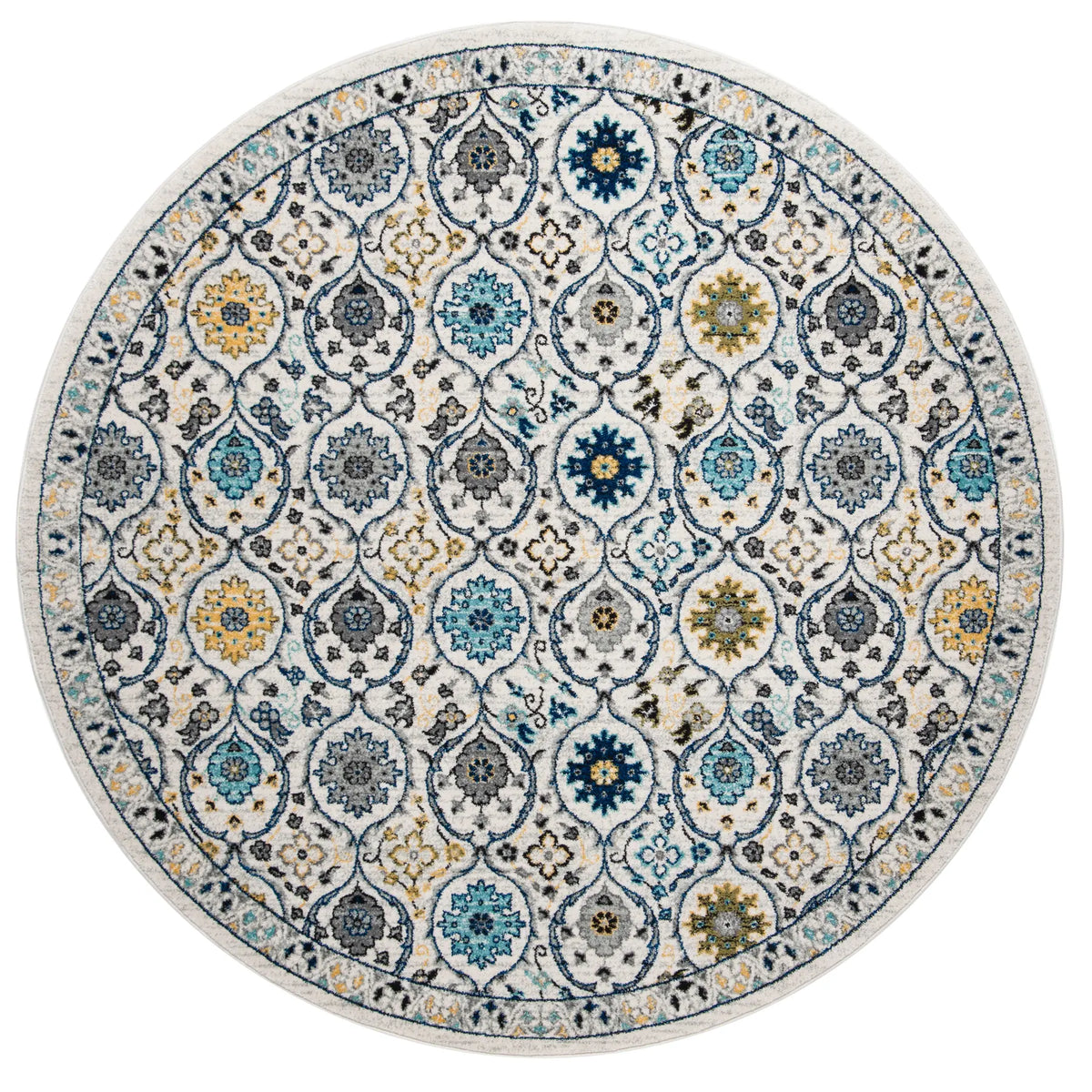 Safavieh Evoke 6'-7" x 6'-7" Rug in Ivory / Blue