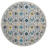 Safavieh Evoke 6'-7" x 6'-7" Rug in Ivory / Blue