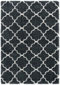 Safavieh Hudson Shag 4'-0" x 6'-0" Rug in Dark Grey / Ivory