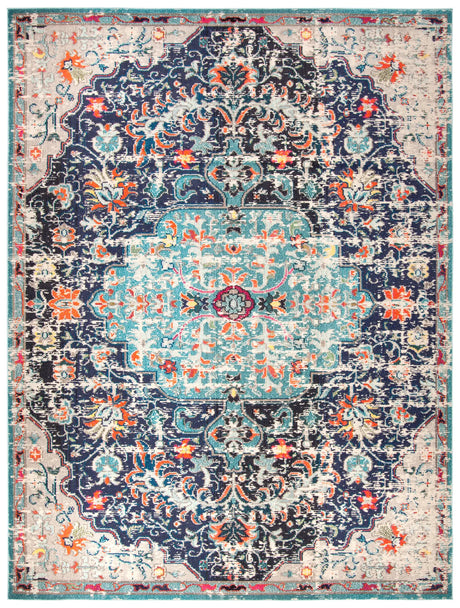 Safavieh Madison 10'-0" x 14'-0" Rug in Black / Teal