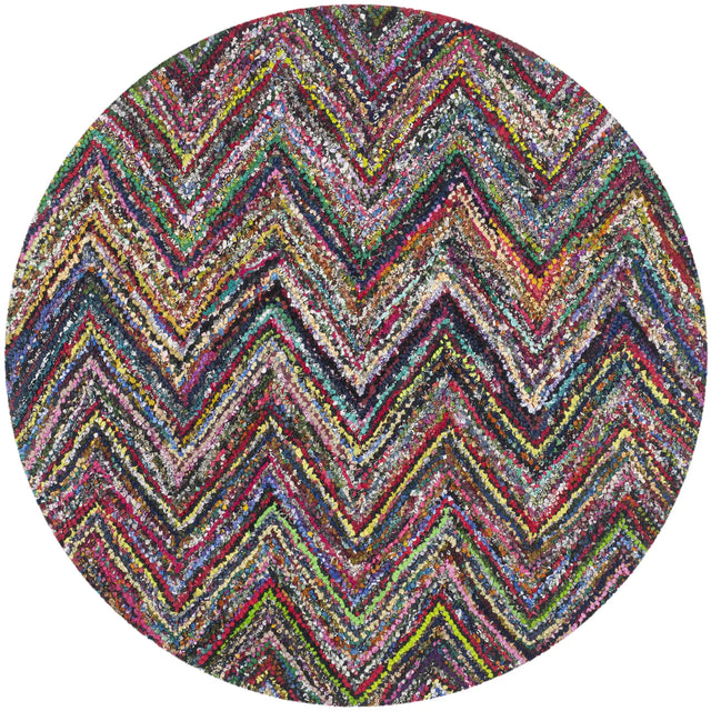 Safavieh Nantucket 4'-0" x 4'-0" Rug in Blue / Multi