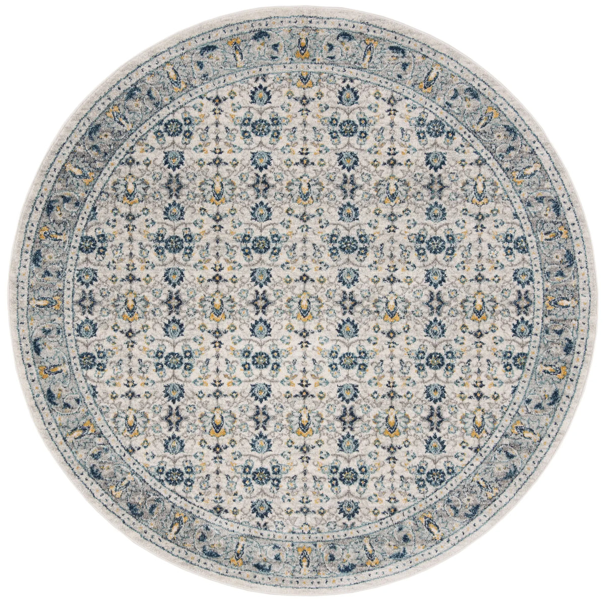 Safavieh Madison 6'-7" x 6'-7" Rug in Ivory / Navy