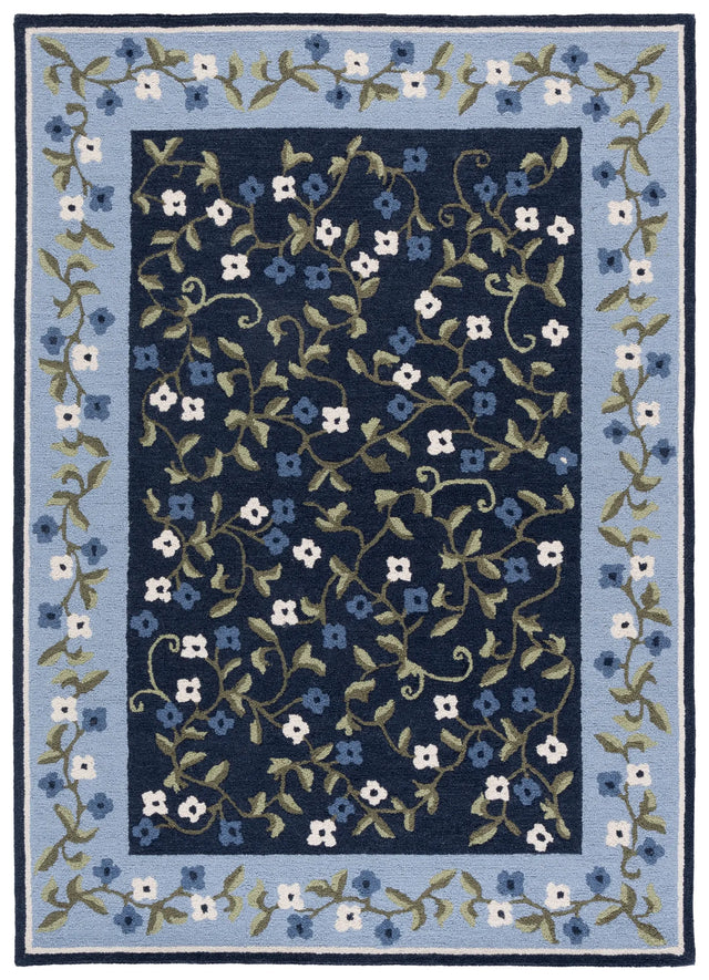 Safavieh Martha Stewart 4'-0" x 6'-0" Rug in Navy / Light Blue