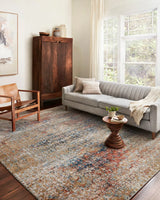 Loloi Bianca Bia-09 Ocean/Spice Rugs - room scene 1