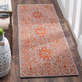 Safavieh Glamour 2'-3" x 8'-0" Rug in Grey / Rust