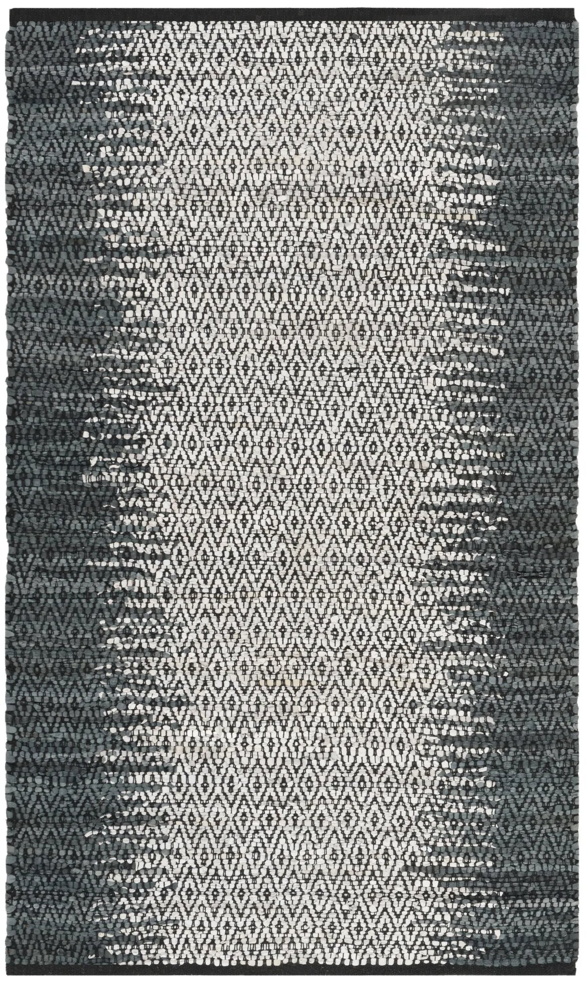 Safavieh Vintage Leather 3'-0" x 5'-0" Rug in Grey / Cream