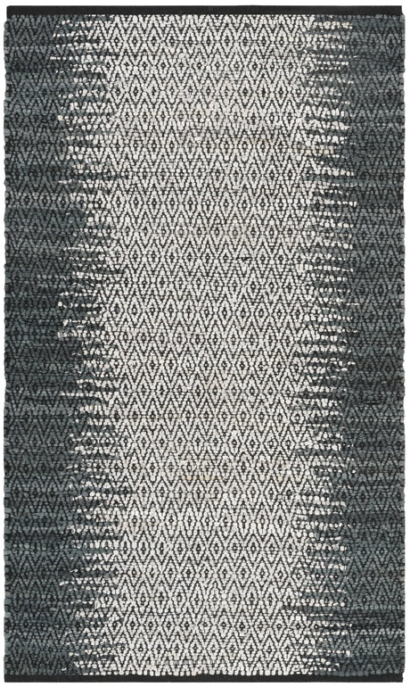 Safavieh Vintage Leather 3'-0" x 5'-0" Rug in Grey / Cream