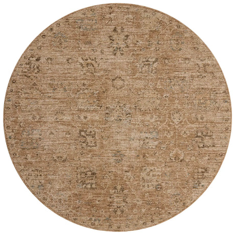 Loloi Willa WIA-01 Clay / Multi Power Loomed Rug - round flat
