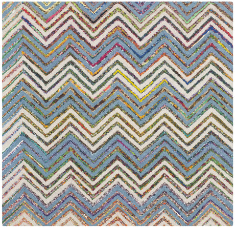 Safavieh Nantucket 4'-0" x 4'-0" Rug in Beige / Blue