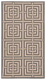 Safavieh Courtyard 2'-0" x 3'-7" Rug in Grey / Cream