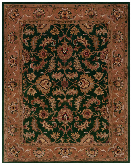Safavieh Heritage 9'-6" x 13'-6" Rug in Dark Green / Gold