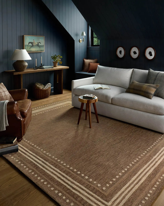 Chris Loves Julia x Loloi Alfie ALF-02 Bark / Natural Rug - room scene 3