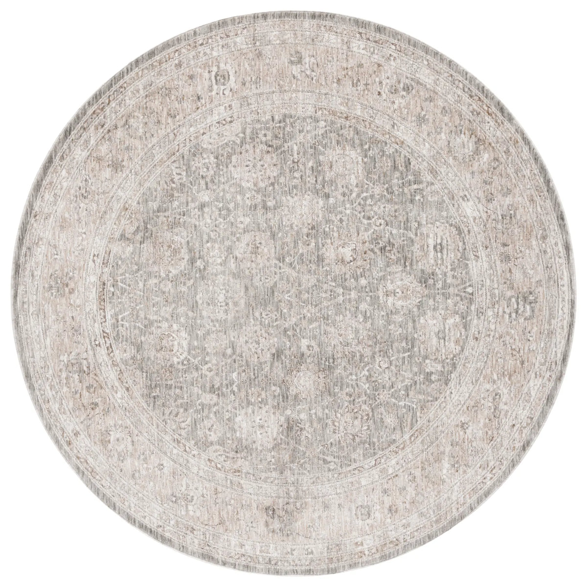 Safavieh Mason 100 6'-3" x 6'-3" Rug in Beige / Dark Grey Ivory