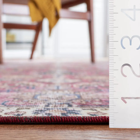 Safavieh Tucson 4'-0" x 6'-0" Rug in Red / Beige