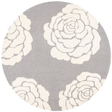 Safavieh Cambridge 6'-0" x 6'-0" Rug in Dark Grey / Ivory