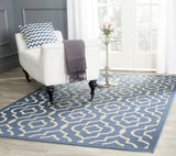 Safavieh Courtyard 5'-3" x 7'-7" Rug in Blue / Beige
