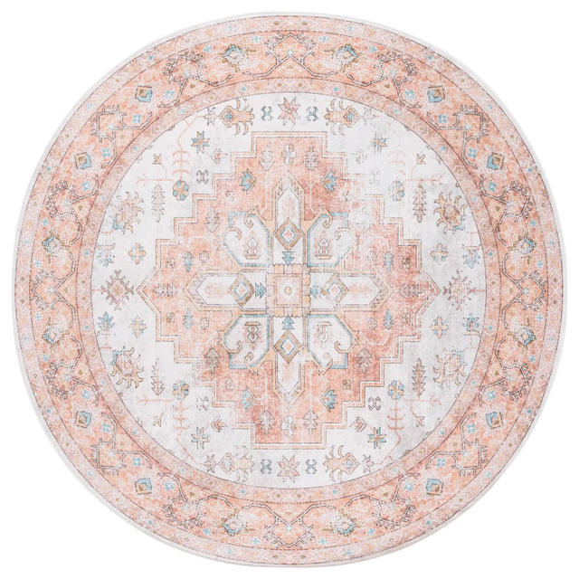 Safavieh Arizona 6'-0" x 6'-0" Rug in Beige / Rust