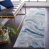 Safavieh Meadow 500 2'-0" x 7'-0" Rug in Blue / Grey