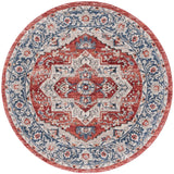 Safavieh Luna 6'-7" x 6'-7" Rug in Beige / Blue Rust