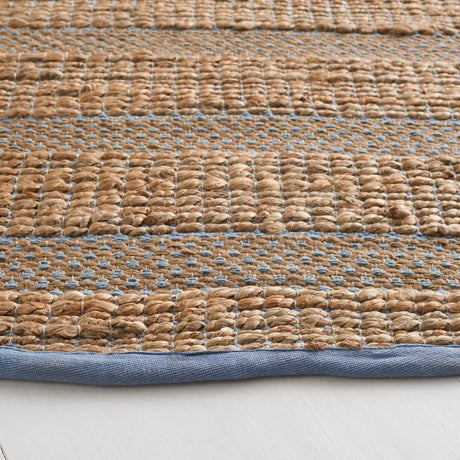 Safavieh Natural Fiber 7'-0" x 7'-0" Rug in Light Blue / Natural