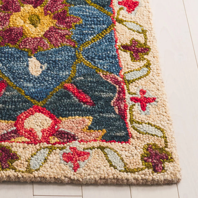 Safavieh Aspen 4'-0" x 6'-0" Rug in Navy / Red
