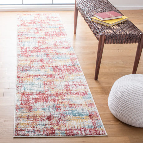 Safavieh Skyler 2'-2" x 9'-0" Rug in Burgundy / Gold