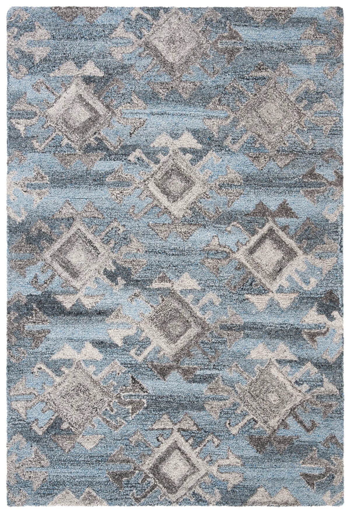 Safavieh Abstract 4'-0" x 6'-0" Rug in Grey / Black