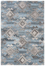 Safavieh Abstract 4'-0" x 6'-0" Rug in Grey / Black