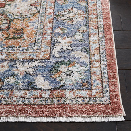 Safavieh Jasmine 4'-5" x 6'-5" Rug in Rust / Blue