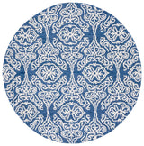 Safavieh Blossom 6'-0" x 6'-0" Rug in Navy / Ivory