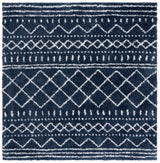Safavieh Arizona Shag 8'-0" x 8'-0" Rug in Slate Blue / Ivory