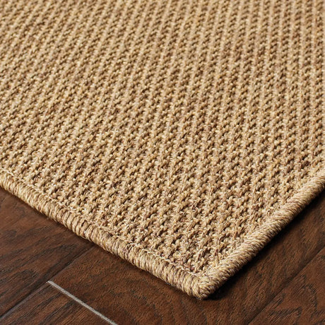 Oriental Weavers Sphinx Karavia 2061N Tan / Tan Rugs - corner detail