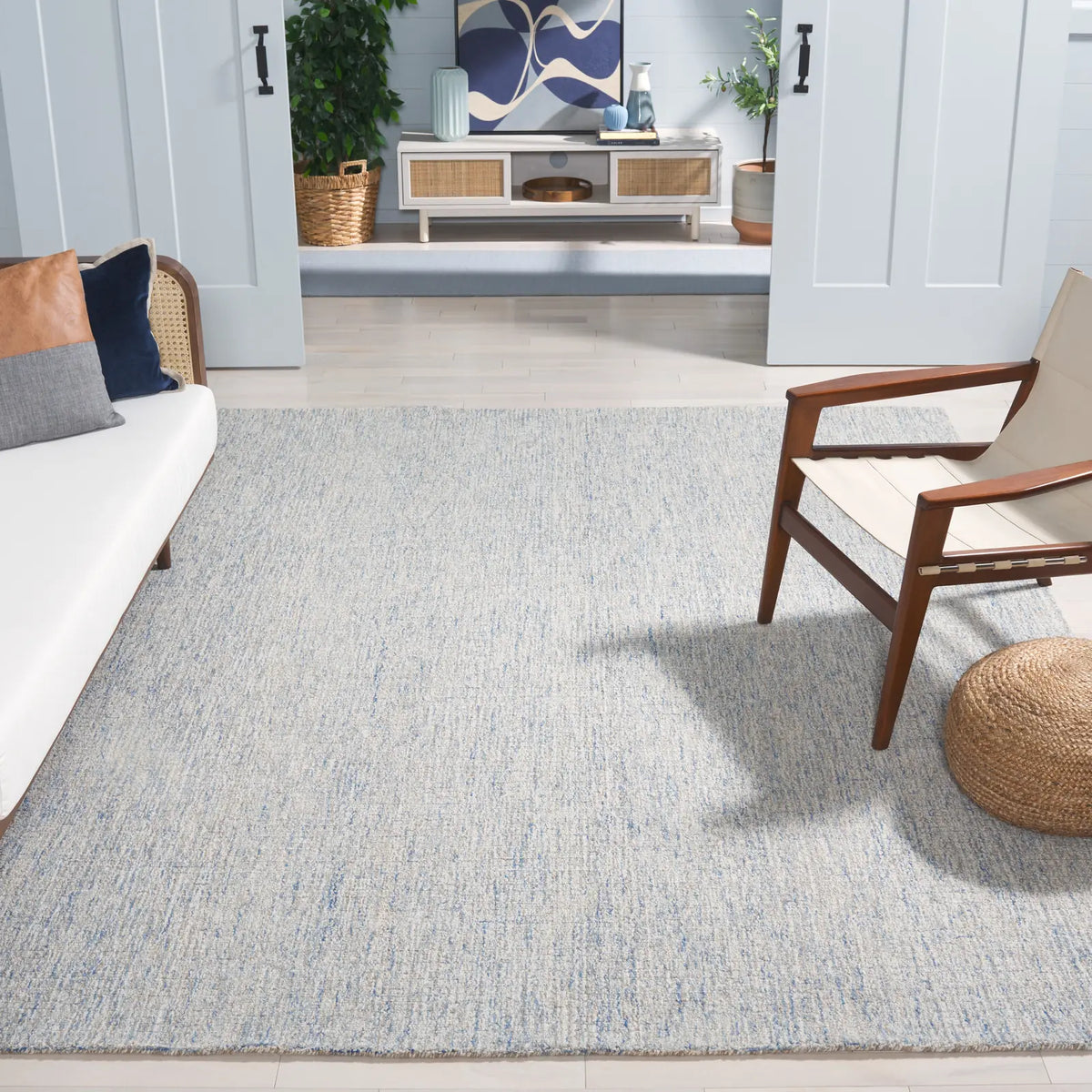 Safavieh Abstract 10'-0" x 14'-0" Rug in Ivory / Blue