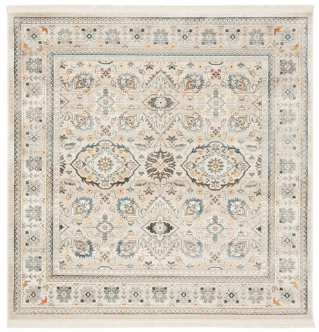 Safavieh Vintage Persian 5'-0" x 5'-0" Rug in Ivory / Light Grey