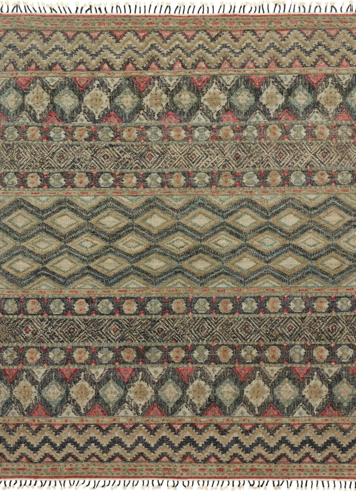 Loloi Owen Ow-03 Indigo / Sage Rugs - main flat