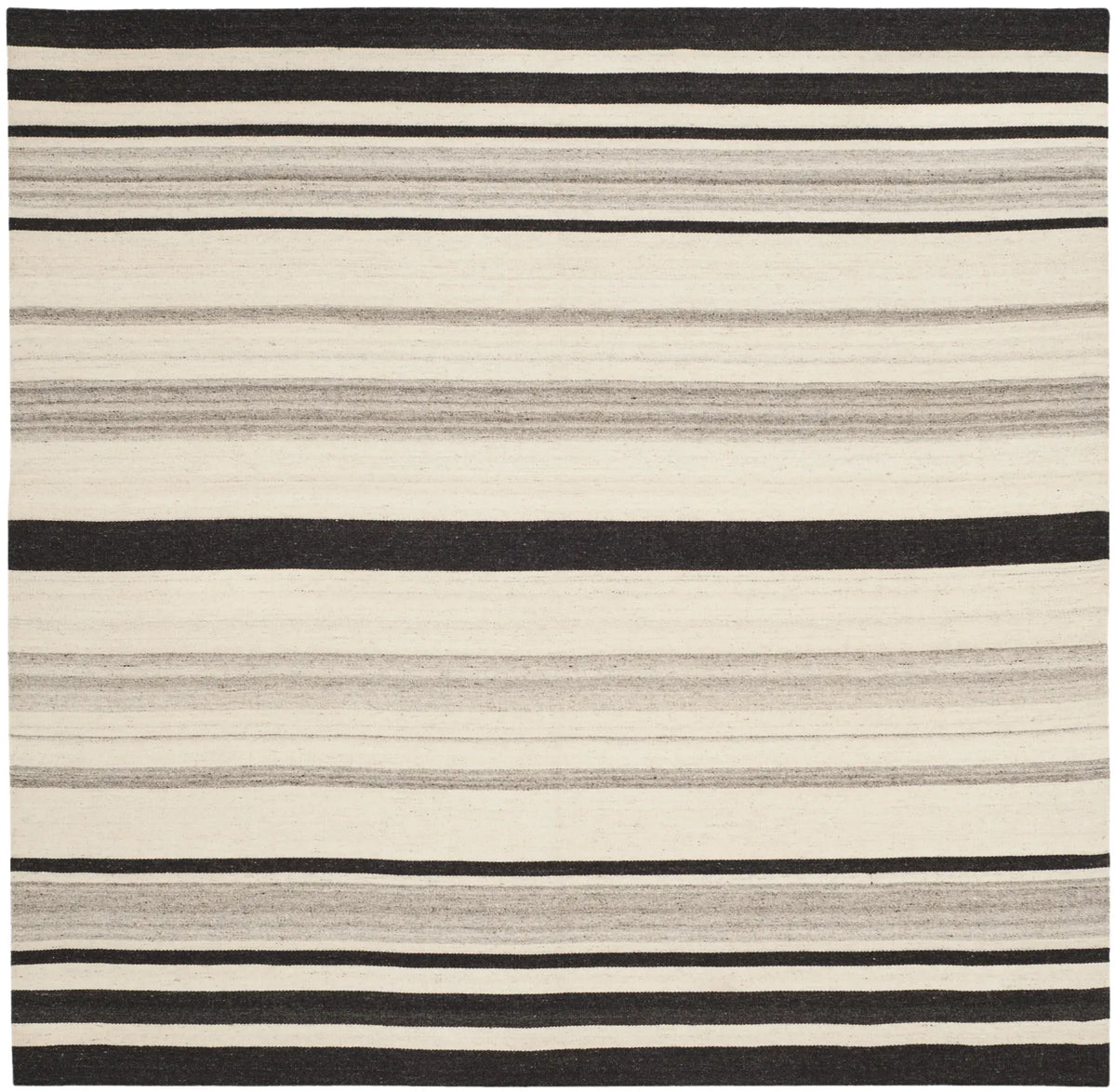 Safavieh Dhurries 6'-0" x 6'-0" Rug in Natural / Grey