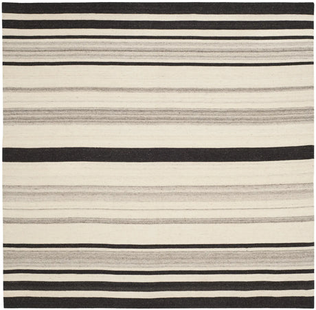 Safavieh Dhurries 6'-0" x 6'-0" Rug in Natural / Grey