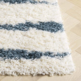 Safavieh Venus Shag 600 4'-0" x 6'-0" Rug in Ivory / Turquoise