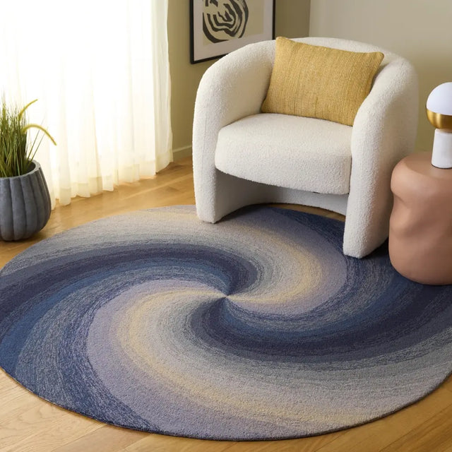 Safavieh Novelty 6'-0" x 6'-0" Rug in Grey / Ivory