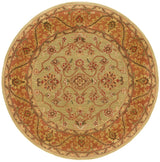 Safavieh Golden Jaipur 6'-0" x 6'-0" Rug in Green / Rust