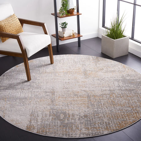 Safavieh Vogue 6'-7" x 6'-7" Rug in Grey / Gold