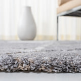 Safavieh Cyrus Shag 4'-5" x 6'-5" Rug in Grey / Beige