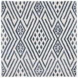 Safavieh Micro-Loop 5'-0" x 5'-0" Rug in Blue / Ivory