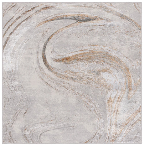 Safavieh Orchard 6'-7" x 6'-7" Rug in Grey / Gold