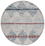 Safavieh Abstract 6'-0" x 6'-0" Rug in Ivory / Blue