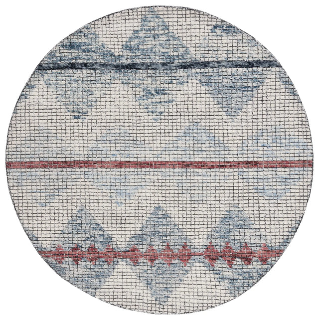 Safavieh Abstract 6'-0" x 6'-0" Rug in Ivory / Blue