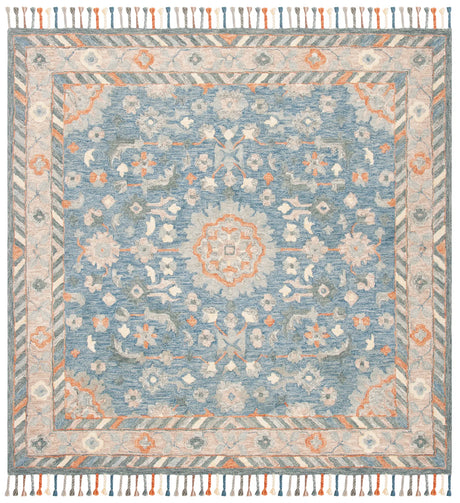 Safavieh Aspen 7'-0" x 7'-0" Rug in Blue / Rust
