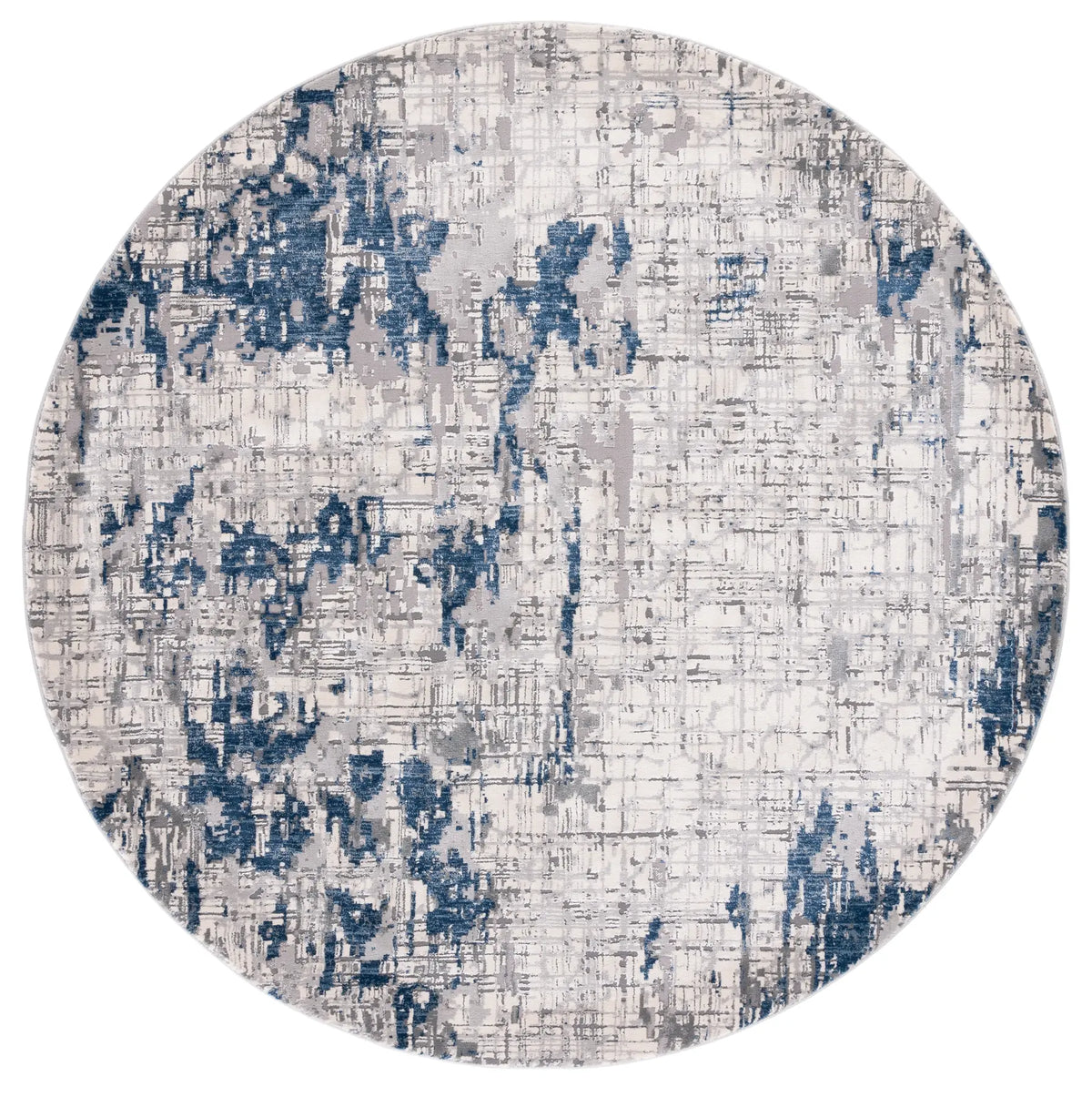 Safavieh Meadow 100 6'-7" x 6'-7" Rug in Ivory Grey / Blue